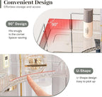 Aveniee Corner Bathroom Counter Organizer, Bathroom Countertop Shelf Makeup Organizer for Vanity Perfume Tray for Corner Stor