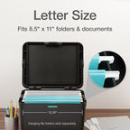 Pendaflex Portable File Box, Letter Size, 14.25" x 9.25" x 11", Black