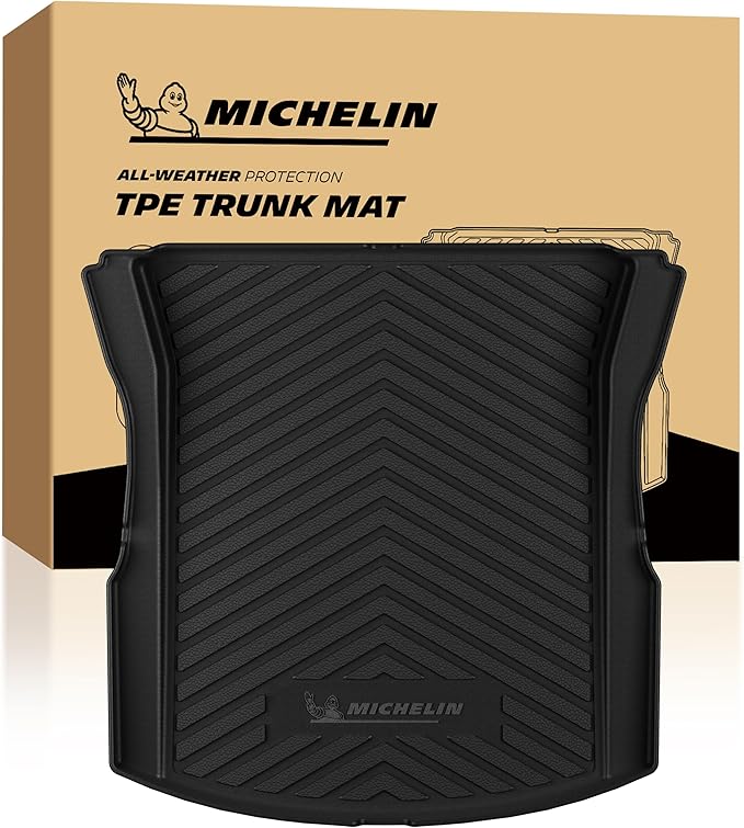 Michelin Premier Series Trunk Liner for 2024-2026 Tesla Model 3 Highland, All-Weather Trunk Mat, Custom Fit, Durable TPE, Cargo Mat, Non-Slip Cargo Liner