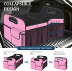 Femuar Car Trunk Organizer, Car Storage Organizer with Large Capacity Waterproof Collapsible Trunk Organizer for Car Suv/Jeep/