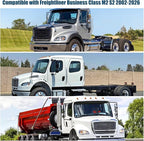 Side Window Sun Shade for Freightliner Business Class M2 S22002-2026, Custom Fit 210T Reflective Sunshade for Semi Truck, 6-Layer Heat Insulation Privacy Protector, Block 99% UV Rays, 2PCS