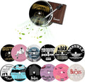 Maicican 12PCS Customizable Car Air Freshener Vent Clip, Pop Singer Album Cover Record Player Shape, Music Lover Gifts. (Fash