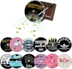 Maicican 12PCS Customizable Car Air Freshener Vent Clip, Pop Singer Album Cover Record Player Shape, Music Lover Gifts. (Fash