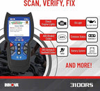 INNOVA 3100RS, OBD2 Scanner, ABS SRS Airbag Scan Tool with Airbag Light & Oil Light Reset, Stream Graph & Record Live Data,