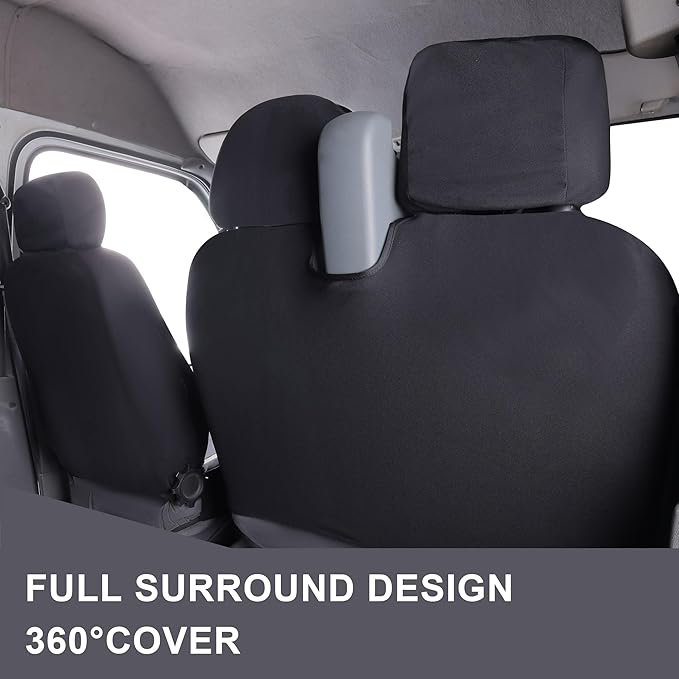 Flying Banner AquaShield car seat Covers Set Waterproof Water Resistant arm Rest Shoulder Seatbelt Compatible Truck Protector