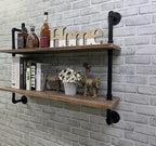 Pipe Shelves Industrial Pipe Shelving Shelves Real Wood Industrial Floating Pipe Shelves with Wood Planks 36 inch Wall Shelve