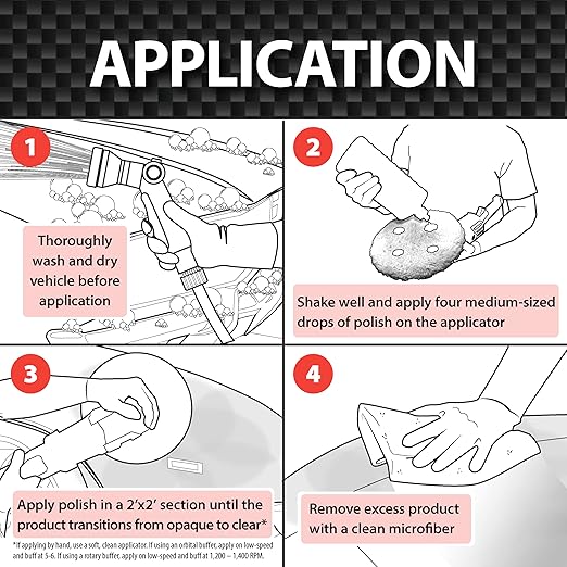 Malco Accelerate All-in-One Polish & Protection - One-Step Car Polishing Compound Designed to Remove Light to Medium Paint Defects/Deep Glossy Finish with 90-Day Protection (261032)