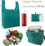 BeeGreen Marrs Reusable Grocery Bags Wholesale Marrs Green Reusable Kitchen Bags Bulk Foldable-Machine Washable with Zipper Storage Pouch 20 Packs