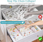 Vtopmart 14 Pack Drawer Dividers for Clothes, 4" High 10.2"-16.5" Adjustable Expandable Dresser Drawer Organizer, Clear Plast