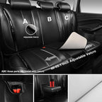 CAR PASS Ultra+ Nappa Patent Leather Car Seat Covers Full Set Universal Cushioned,Soft Breathable Waterproof Anti-Slip Driver