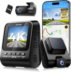 Dash Cam Front and Rear: 4K+1080P FHD Dual Dash Camera for Cars with Night Vision, 2 Channel HDR Dash Camera, 24H Parking Mod