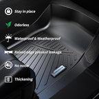 Trunk Mat & Backrest Mat for 2025 Murano TPE All Weather Protection Cargo Liner with Velcro Rear Seats Backrest
