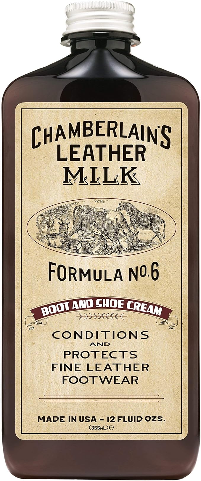 Leather Milk Leather Boot & Shoe Conditioner and Cleaner - No. 6 - All-Natural, Non-Toxic Shoe Care Cream Made in The USA. 2 
