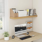 48 Inch Oak Floating Shelf | 12 Inch Deep Floating Shelves Set of 1 | 48" D x 12" D Rustic Wood Shelves for Wall | Deep Oak S