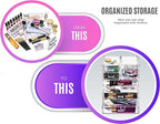 Sorbus Acrylic Makeup Organizer Set, 7-Drawer Vanity & Countertop Cosmetic Storage with Small & Wide Drawers, Clear Makeup St