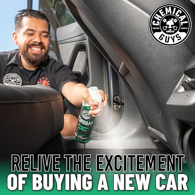 Chemical Guys New Car Smell Air Freshener and Premium Odor Eliminator Refreshes & Neutralizes Odors, Great Car Fresheners for