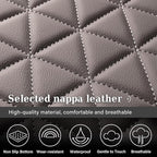 Coverado Leather Car Seat Covers, Waterproof Dooge Ram 1500 Seat Covers Compatible with 2002-2025 Dodge Ram 1500 2500 3500 wi