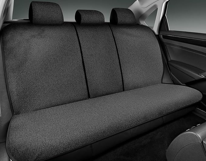 Road Comforts Car Seat Covers Full Set, Front and Split Rear Bench Seat Cover for Car, Universal Cloth Seat Protectors for SU