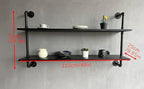 Floating Bookshelf Shelves Industrial Pipe Shelving Pipe Shelves Rustic Wall Shelf 48 Inch Farmhouse Book Shelves for Wall Mo