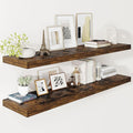 Vivelove 12" Deep Floating Shelves 47.2" Long, Wall Shelves for Living Room Bedroom Bathroom Kitchen Laundry Room, Farmhouse 