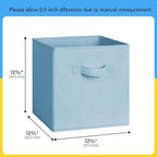 Cupic Cupid 13 Inch Storage Cube, Fabric Cube Storage Bin with Handles, Storage Cube Organizer for Clothes and Toys, Collapsi