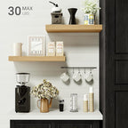 Vivelove Floating Shelves for Wall Mounted, 16 inchs Shelf for Small Bathroom, Bedroom, Living Room, Kitchen, Modern Home Dec