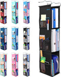 ABRA® 3 Shelf Hanging Locker Organizer for School, Work, Gym, Closet | Deep Shelves 6.5”x 9”| Eco-Friendly Fabric Healthy for