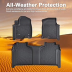 Floor Mats for 2019-2026 Chevy Silverado GMC Sierra 1500 Crew Cab, Chevrolet Silverado/Sierra 2500 HD/3500 HD Crew Cab TPE All Weather Protection Car Floor Liners Accessories