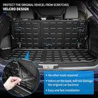 Bomely Trunk Mat Compatible with 2020-2026 Toyota Highlander Cargo Mat Cargo Liner Back Seat Cover Protector TPE Trunk Liner 2025 7 Seats Highlander Accessories (Trunk Mat+Backrest Mats)