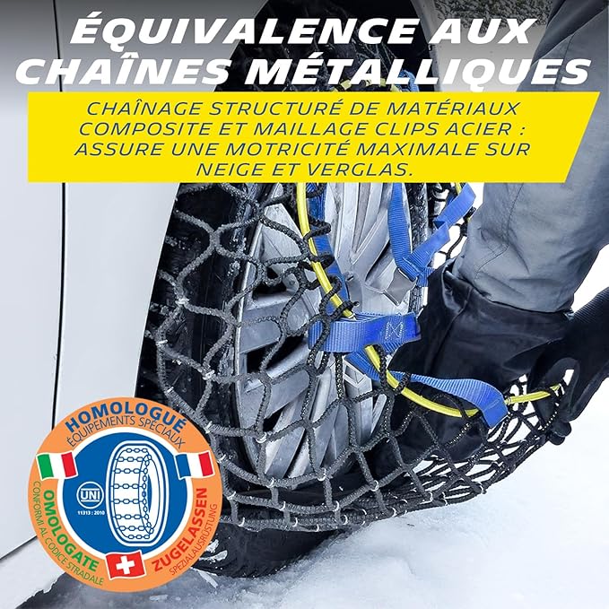 SANS 008319 Evolution Snow Chains Michelin Easy Grip Composite
