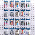 Unittype 20 Set Pegboard Organizer Accessories Peg Boards Jars with Lids Plastic Pegboards Bins Storage Containers Clear Peg 