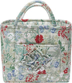 Boho Fabric Storage Basket, Large Capacity Laundry Basket, 12.2'' x 10.23'' x 10.23'' Collapsible Laundry Hamper with Easy Ca