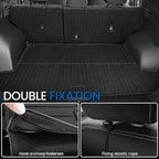 Floor Mats Set for Hyundai Tucson 2022-2025 2026 Hybrid Version (Not fit Gas and PHEV), All Weather TPE Cargo Liner Backrest Mat Trunk Mat Door Sill Guards Accessories (Hybrid Model)