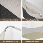 BALEINE 1 Pack Fabric Closet Storage Bins for Shelves, Linen Closet Organizers and Storage, Decorative Baskets for Organizing