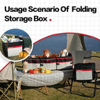 LIBZAKI Car Trunk Organizer,3 Compartments Big Trunk Storage, Large Capacity, Foldable, 95L Heavy Duty Storage Box for Car,