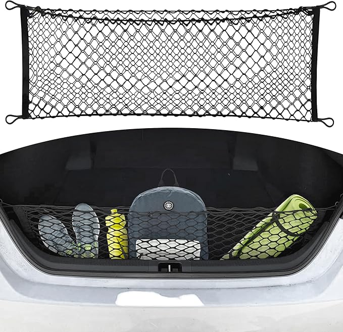 Envelope Style Automotive Elastic Trunk Mesh Cargo Net for Toyota Camry 2018-2026 - Premium Trunk Organizers and Storage -