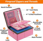 ENGPOW Fireproof Document Box, Hard Case File Box with Fireproof Zipper＆Lock, 6400°F Heat Insulated Fire and Water Resistant 
