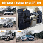 Truck Gun Rack（Set of 2）, Seat Back Gun Rack with Adjustable Straps, 600D Oxford Cloth, Universal Rifle Holder, PVC Coated, Secure Storage Pockets for Hunting Gear, Easy to Install Vehicle Gun Rack
