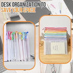 24pcs Mesh Zipper Pouch Bags, 12 Colors Extra Large 12PCS A3 and 12pcs A4, Puzzle Bag for Organizing, Classroom Must Have Sto