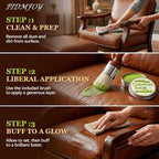 Furniture & Leather Repair Salve with Brush, Wood, Vinyl, Leather, Polisher, Cleaner and Conditioner for Furniture, Saddle, M