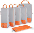 BAGSMART 6 Set /4 Set/2 Set Compression Packing Cubes for Travel, Lightweight Luggage Organizer Bags, Durable Space Saver Bag