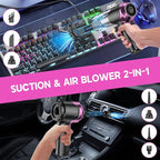 KMM Handheld Car Vacuum Cleaner, 10000PA Vacuum Cleaner & Air Duster, 120W High Power Vacuum Portable Cordless, Hand Held Vac