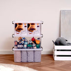 Citylife 32 QT Plastic Storage Bins with Latching Lids Stackable Storage Containers for Organizing Large Clear Storage Box fo