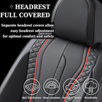 Coverado Car Seat Covers, 2 Packs Front Seat Cover, Faux Leather Waterproof Seat Covers, Driver Seat Covers, Car Seat Protect