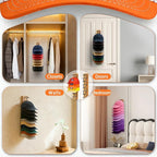 Hat Organizer for Baseball Caps 2 Pack - Wood & Metal Wall Hat Rack with Strong Adhesive & Screws, Holds Up to 22 Caps, Dual 