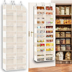Ofiray-home Over the Door Organizer 6 Tiers, Extra Large Behind Door Storage of 12 Compartments,80 lbs Weight Capacity Hangin