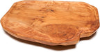 Driini Premium Handmade Root Wood Lazy Susan Turntable Organizer - Rustic Wooden Serving Platter Cheese Board (12")