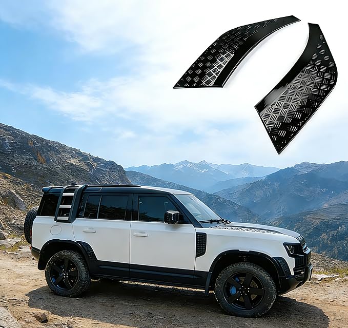 Rear Wheel Arch Covers for Land Rover Defender 2020-2025 | Gloss Black ABS Anti-Scratch Protection Cover Trim Kit |Defender 110 130 Accessories | Easy Installation| Decoration Armor