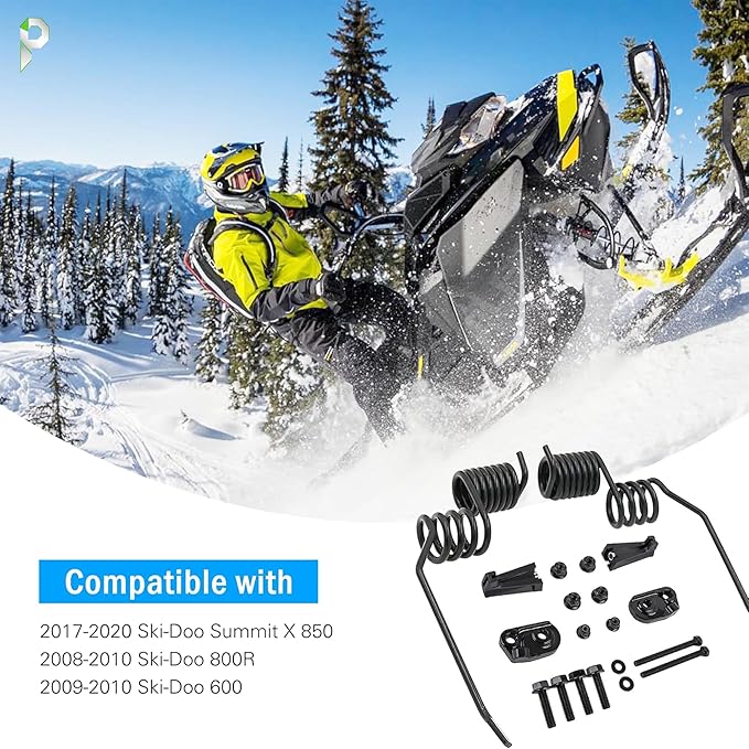 Spring Style Rail Mount Ice Scratcherss Compatible with Ski-Doo Summit 600 800R 850 2008-2020,Replace# 860201140, 860201761