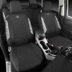 CAR PASS Oxford Bling Diamond Car Seat Covers 2 Front Interior Sets, Waterproof Shining Glitter Sparkly Crystal Universal Arm